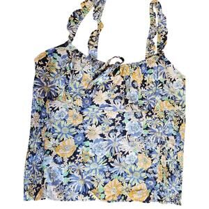 HEARTLOOM RUTA blue floral tank top/NWT/size medium